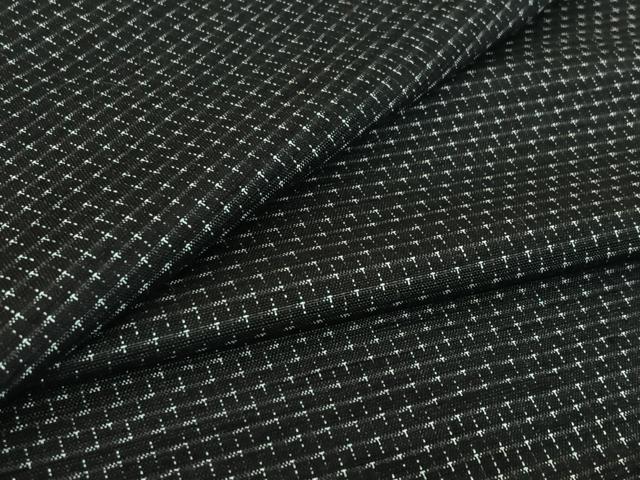 平和屋着物▽男性　紬　単衣　蚊絣　正絹　逸品　AABF8300jh