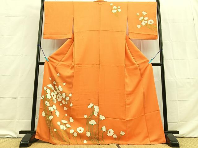 平和屋着物■訪問着 枝花文 正絹 逸品 BAAN4005xa