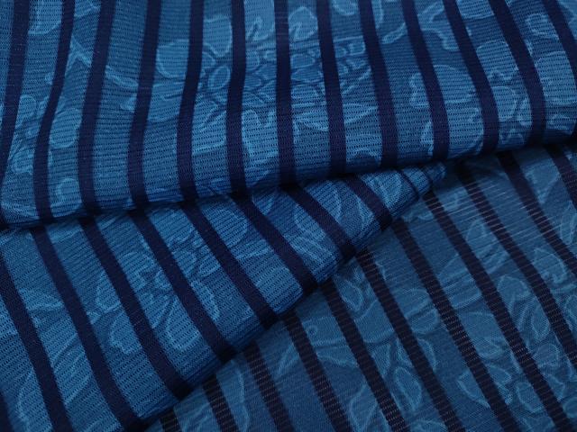 Summer Wear - 平和屋着物＊夏物　小紋　絽　花鳥間道　洗える着物　CAAW3095ut
