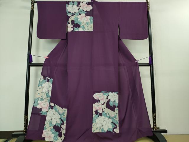 Summer Wear - 平和屋着物■極上　夏物　撫松庵　訪問着　花鳥文　セオアルファ　洗える着物　逸品　DZAA7883kh5