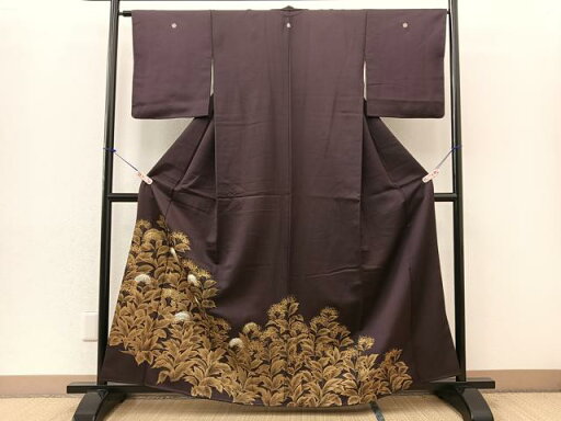 平和屋着物■豪華色留袖 刺繍 草花文 金彩 正絹 逸品 BAAM6737wb 平和屋着物■豪華色留袖 刺繍 草花文 金彩 正絹 逸品 BAAM6737wb