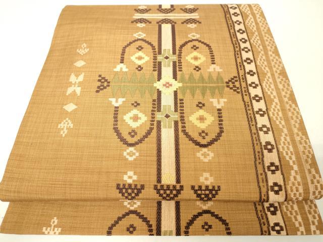 平和屋着物◎六通柄袋帯　千歳　抽象文様　正絹　逸品　DAAL6048fc