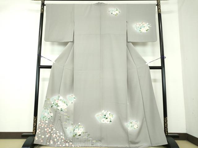 Rakuten - 平和屋着物●訪問着　友禅　地紙花文　暈し染め　正絹　逸品　DABA1939ps