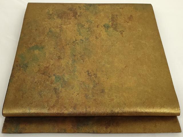 平和屋着物◎六通柄袋帯　箔あそび　金糸　引箔　正絹　逸品　AAAD0393ru