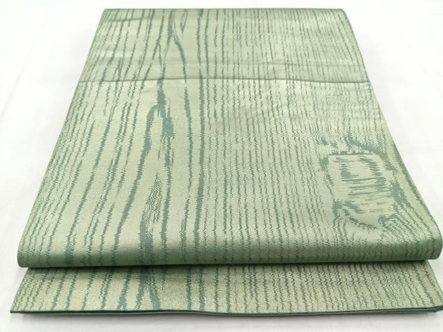 Rakuten - 平和屋着物◎西陣 六通柄袋帯 杢目文様 金糸 引箔 米田織物謹製 証紙付き 正絹 逸品 BAAW8942yc
