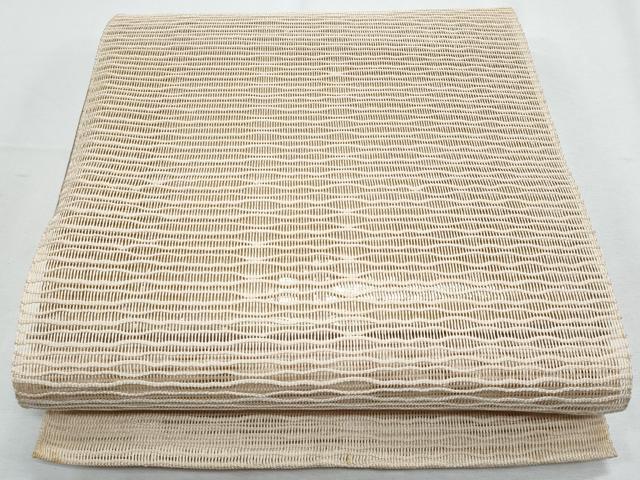 平和屋着物＊夏物　八寸名古屋帯　よろけ縞　正絹　逸品　CABH8245fb