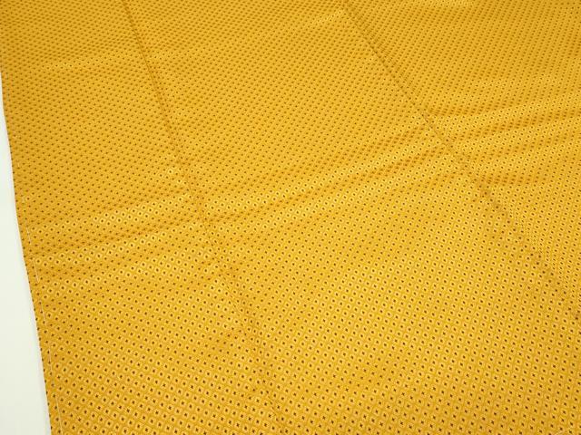 平和屋着物■極上　男性　色無地・紋付き羽織セット　柑子色　舞台衣装　洗える着物　逸品　CZAA4590s6