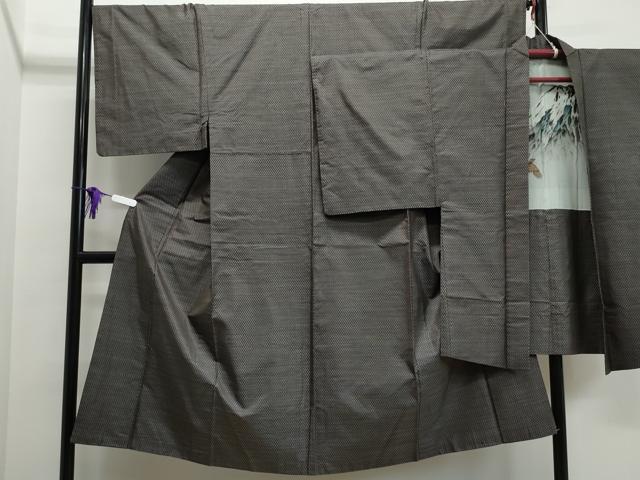 平和屋着物●男性 本場大島紬 アンサンブル 吉祥文 正絹 逸品 CAAK4182vf