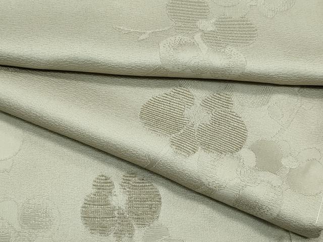 平和屋着物■極上　色無地　油色　モール織　胡蝶蘭　逸品　未使用　CZAA3166s5