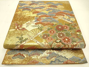 平和屋着物◎六通柄袋帯 堀川古典 金糸 正絹 逸品 DAAK8099bc