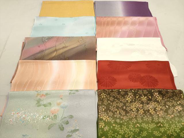 平和屋着物★和装小物　帯揚げ10枚セット　正絹　逸品　DAAZ1656xg