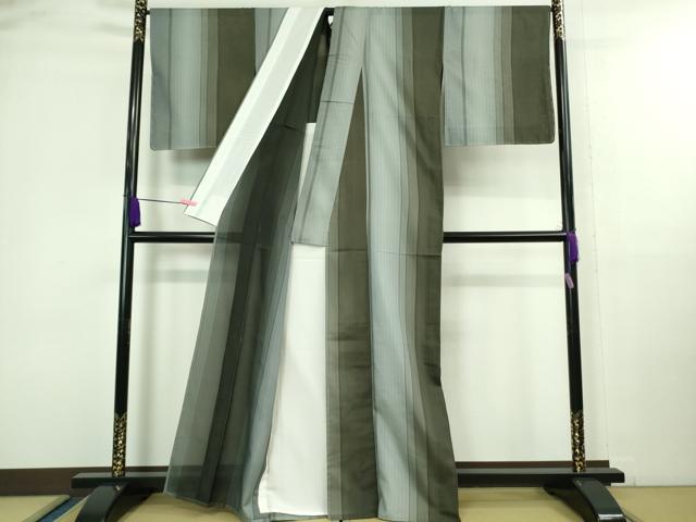 平和屋の平和屋着物＊極上 夏物 小紋 間道 逸品 未使用 DZAA9857kh5｜アングル2