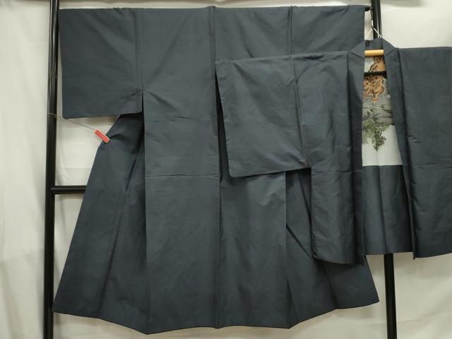 平和屋着物■男性　本場大島紬　アンサンブル　80亀甲　総詰め　正絹　逸品　DABE0030ya
