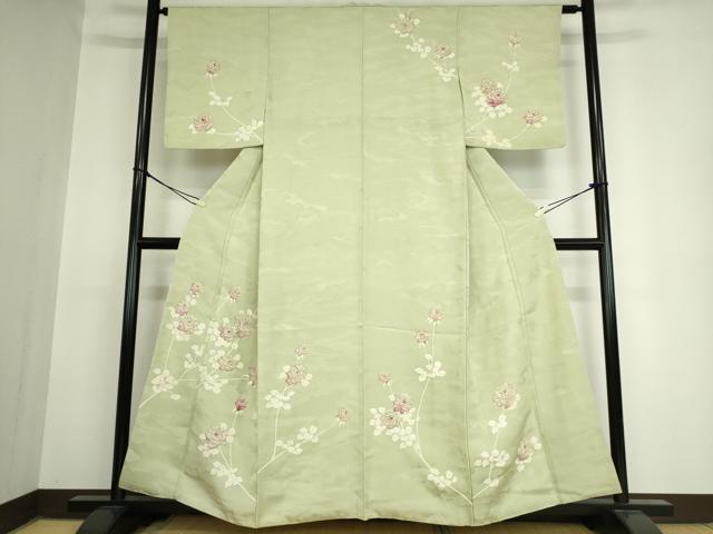 平和屋着物■訪問着 草花文 正絹 逸品 DAAI8224az