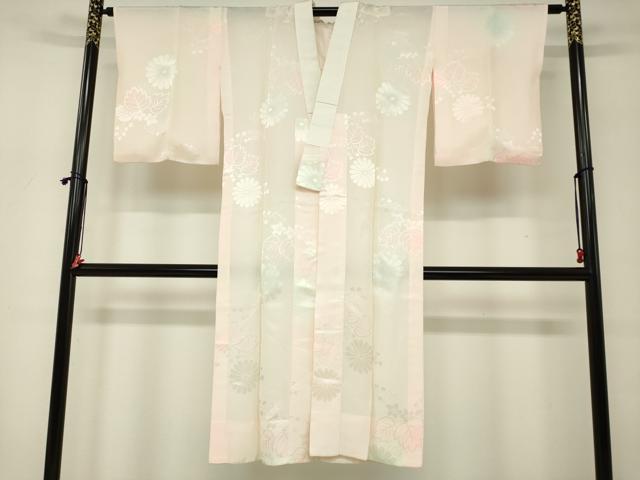 平和屋着物■長襦袢無双仕立て草花地...