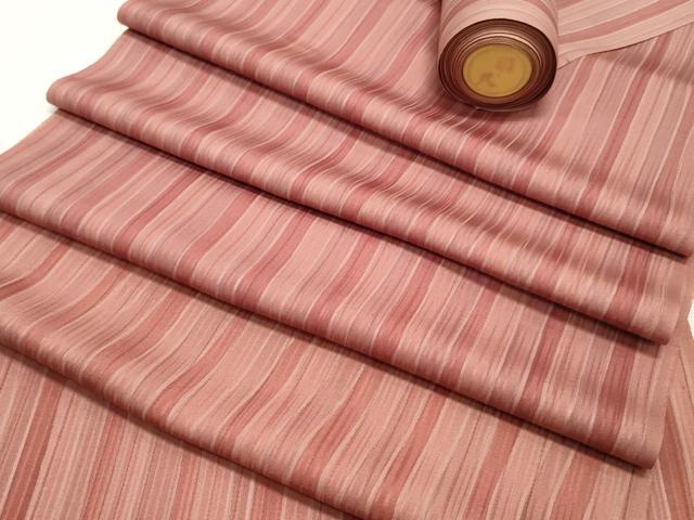 平和屋着物▼羽織・コート　反物　羽尺　地紋起こし　よろけ縞　逸品　未使用　DABC4209zy