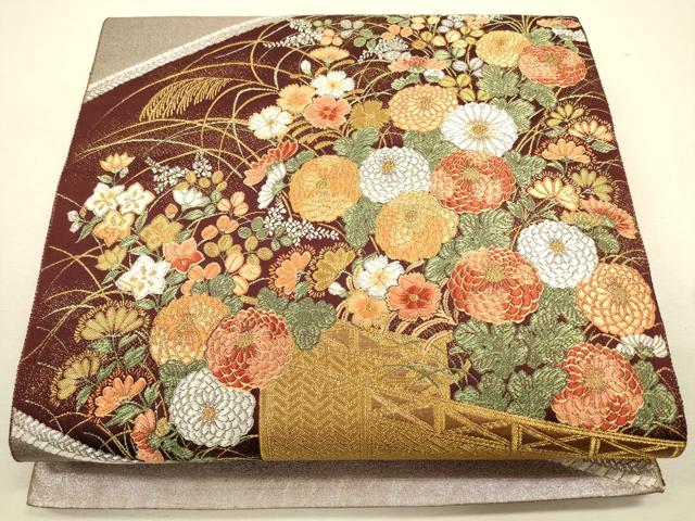 ■■■　サイズ　■■■ 長さ 428cm 幅 30.5cm程 ■■■　商品詳細　■■■ 【正絹】 詳細に関しましては、画像をご確認ください。 大変上質な逸品になります。 お安く出品致しますので、是非この機会にいかがでしょうか？ ※汚れ等に関...