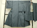 平和屋着物■男性 本場大島紬 亀甲柄 アンサンブル 正絹 逸品 DAAJ5082rt