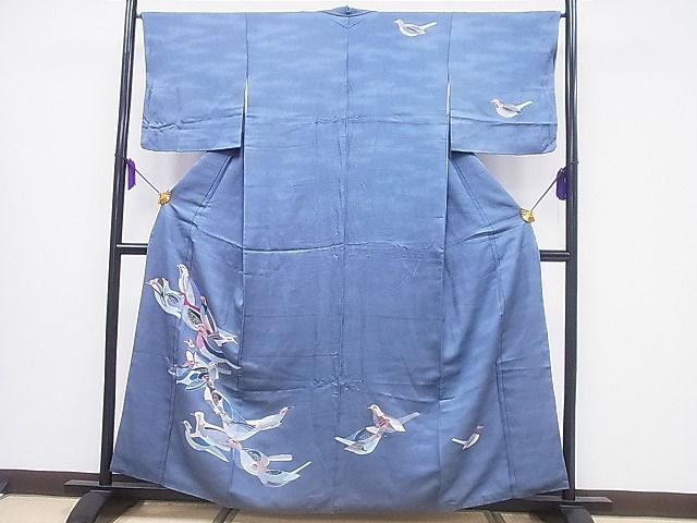平和屋着物■訪問着 群鳥 金彩 逸品 CAAF3498id
