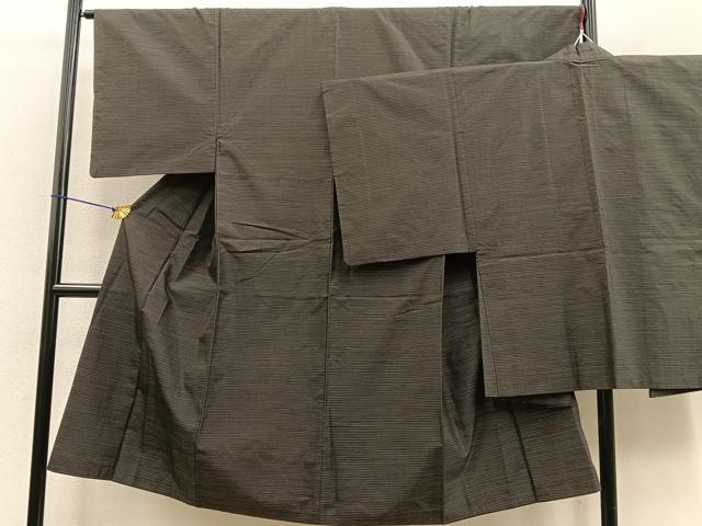 平和屋着物●男性 本場大島紬 アンサンブル 100亀甲 正絹 逸品 BAAN6635pk