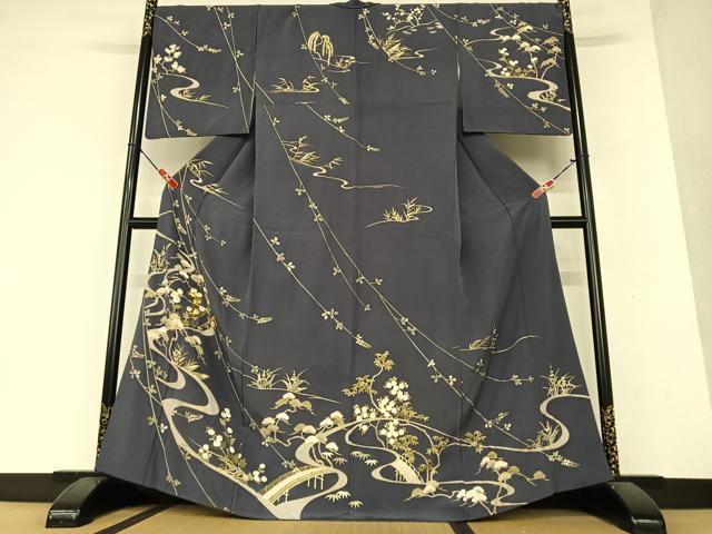 宗sou 未使用品 松尾光琳 一つ紋色無地着物
