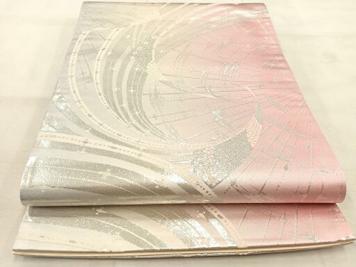 平和屋着物◎六通柄袋帯 孔雀 銀糸 正絹 逸品 BAAU6613yc 平和屋着物◎六通柄袋帯 孔雀 銀糸 正絹 逸品 BAAU6613yc