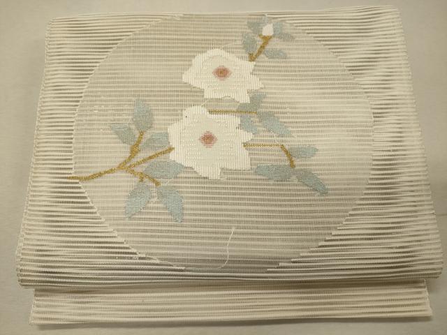■■■　サイズ　■■■ 長さ 364cm 幅 30.5cm程 ■■■　商品詳細　■■■ 【正絹・未使用】 状態は一度も締めておらず 特に目立ったシミ汚れなどもなく大変良い状態です。 大変上質な逸品になります。 お安く出品致しますので、是非この機会にいかがでしょうか？ ■■■　注意事項　■■■ ■モニター発色の具合により色合いが異なる場合がございます。 ■寸法は多少の誤差が生じる場合がございますのでご了承ください。 ■シミ等のチェックには注意を払っておりますが、見落としがある場合もございますし、個人の見解も様々ですので神経質な方のご購入はお控えください。 ■箪笥に入っておりました着物や帯なので畳みシワや匂いがあるものもございます。 ■お休みは基本的に土日祝となりますが、その他臨時でお休みする場合がございますのでご了承ください。 ■商品の発送は平日のみの発送となります。 ■夜間と土曜、日曜日はお問い合わせの回答が遅れる場合がございます。 ■当店では、お直し、紋入れ、お手入れ等は承っておりません。 ■生地の状態（ヤケ、経年劣化等）によってはサイズ直しが出来ない場合がございます。 その点もどうかご了承のうえ、ご購入をお願いいたします。 ■着物のサイズ目安は下記を参考ください↓ ＜女性着物＞　身長-10cm+5cmが着用可能サイズ(お端折り次第) 　例）身長160cmの方→着物身丈150cm〜165cm ＜男性着物＞　身長-27cm ±5cmが着用可能サイズ 　例）身長170cmの方→着物身丈138cm〜148cm