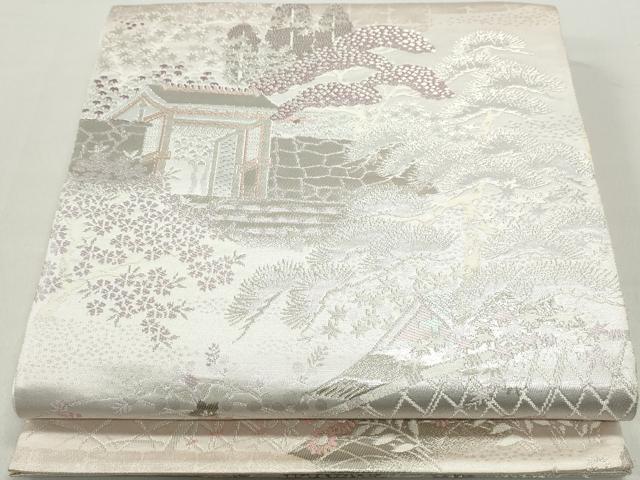 平和屋着物◎六通柄袋帯　大原の里　二重箔錦　正絹　逸品　DABB5039qa