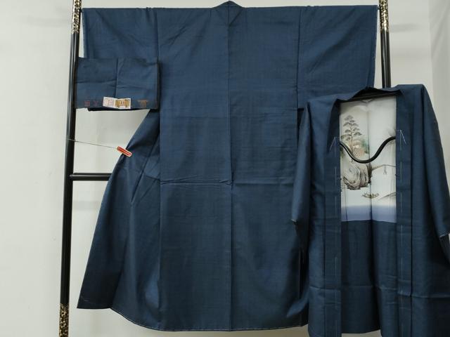 平和屋着物●男性　本場大島紬　アンサンブル　100亀甲　総詰め　川畑春廣作　証紙付き　正絹　逸品　未使用　CABE2040yc