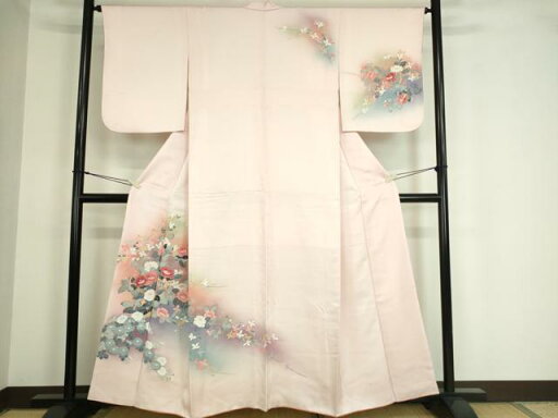 平和屋着物■訪問着 友禅 枝花文 暈し染め 正絹 逸品 DAAP8706sf 平和屋着物■訪問着 友禅 枝花文 暈し染め 正絹 逸品 DAAP8706sf