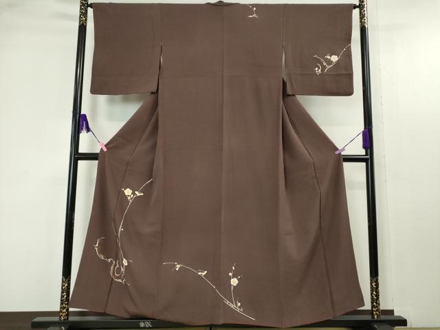 平和屋着物■訪問着 枝梅文 金彩 正絹 逸品 DAAO5925ya