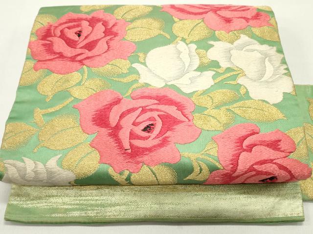 平和屋着物○アンティーク 大正ロマン 色留袖 薔薇 バラ 両褄 暈し染め