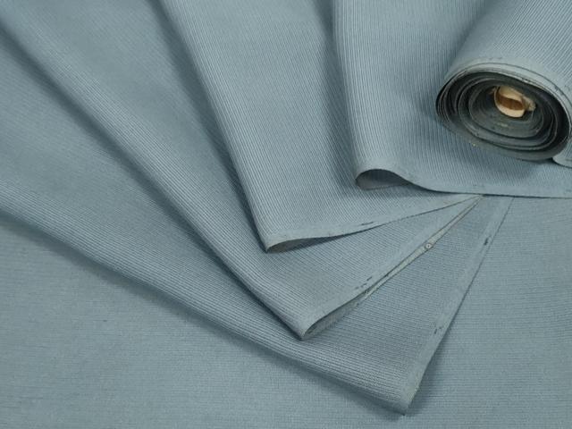 平和屋着物＊夏物　色無地　反物　着尺　絽縮緬　薄縹色　逸品　未使用　DABD7136zzz