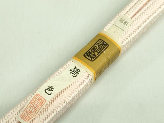 平和屋本店■極上　有職組紐道明　帯締め　冠組　鴇色　宮内庁御用　国立博物館御用　東京芸術大学御用　逸品　未使用　DZAA11046kh5
