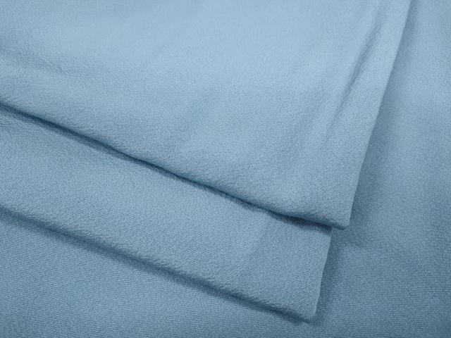 平和屋着物●上質な色無地 空色 正絹 逸品 CABC2133ut