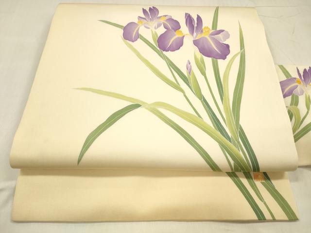 平和屋着物＊夏物　八寸名古屋帯　杜若　DABA0879cm 楽天市場】杜若（帯｜和服）：レディースファッションの通販