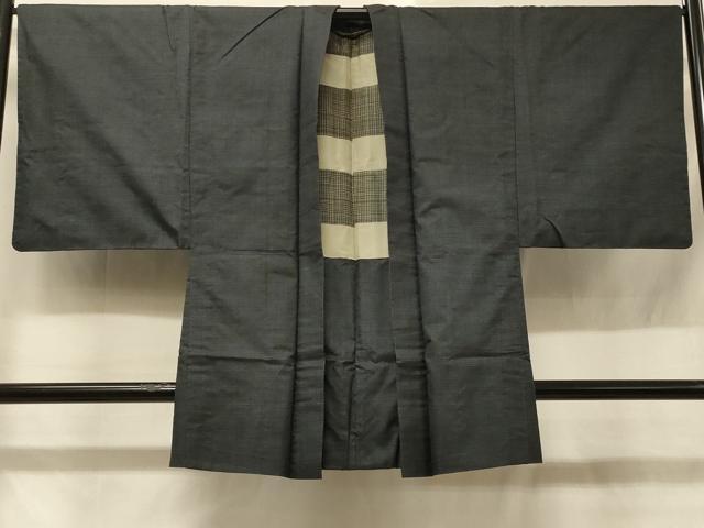 平和屋着物＃男性 本場大島紬 長羽織 100亀甲 総詰め 正絹 逸品 CABD1566in