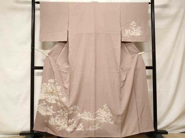 乐天商城 - 平和屋着物■訪問着　風景文　暈し染め　金彩　正絹　逸品　CABF4130ev