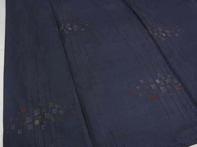 平和屋着物■本場大島紬 色紙散らし 逸品 DAAE4763jm