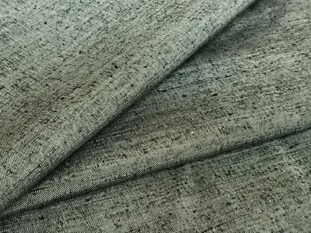 平和屋着物▽男性　紬　単衣　霞文　正絹　逸品　AABE6683jh