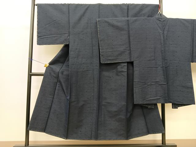 平和屋着物●男性 髭紬 アンサンブル 霞文 正絹 逸品 BAAQ1368fw