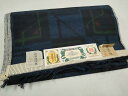 平和屋着物▼結城紬 反物 吉祥花文 着尺 逸品 未使用 CAAT5405th