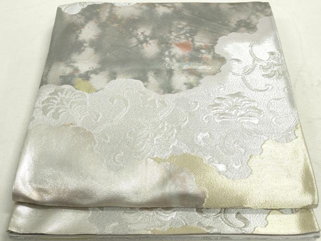 平和屋着物◎六通柄袋帯 道長更紗花文 金銀糸 正絹 逸品 DAAT2363qa