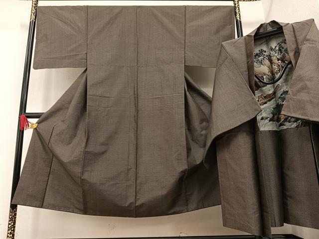 平和屋着物●男性 本場大島紬 アンサンブル 正絹 逸品 AAAR2121ph
