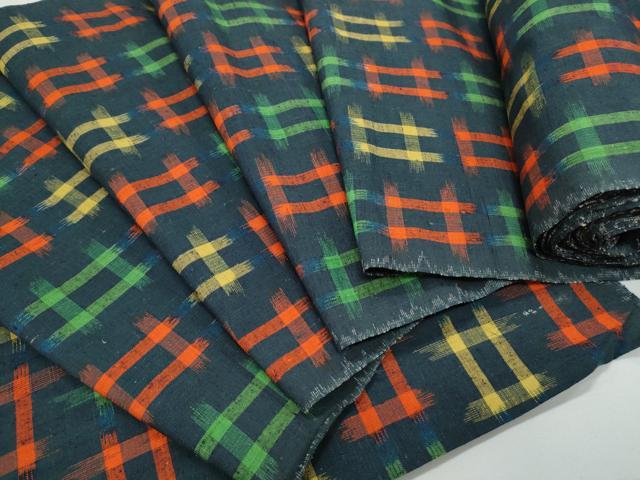 平和屋着物▼紬　反物　吉祥文　着尺　逸品　未使用　CAAV9719th