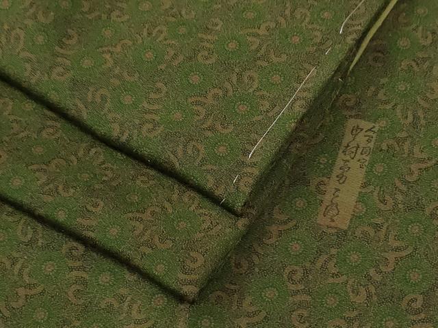 平和屋着物●重要無形文化財　人間国宝　中村勇二郎　江戸小紋　古代菊　正絹　逸品　未使用　CABE2077yc