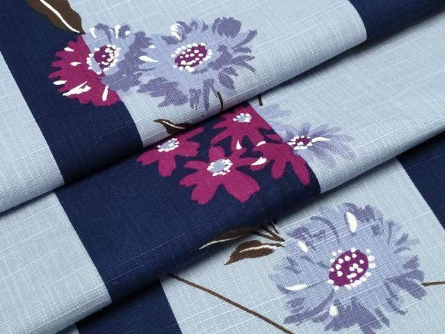 平和屋着物∴夏物　浴衣　舞花間道　綿　逸品　CABD2532ng