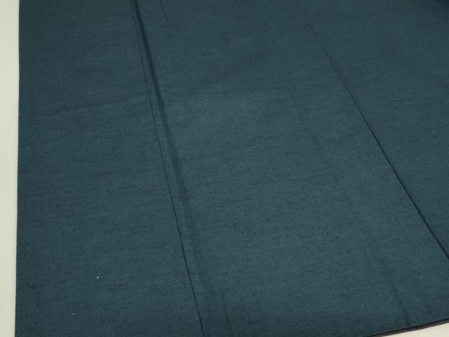 平和屋着物■男性　紬　アンサンブル　留紺色　正絹　逸品　DAAM9807cm