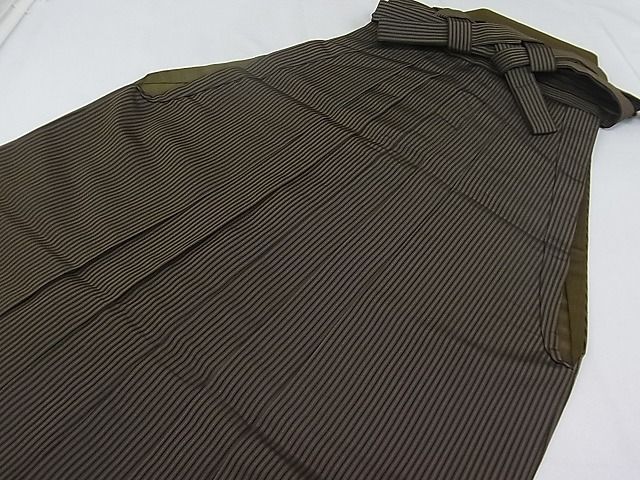 平和屋1■極上　男性　馬乗り袴　縞　逸品3s20158