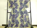 平和屋本店■極上 夏物 浴衣 有松鳴海絞り 舞蝶花文 綿 逸品 未使用 DZAA20159kh5